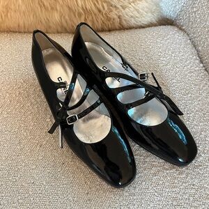 carel paris black patent shoes brand new size 38 paris edition